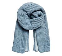 Superdry Écharpe torsadée vintage pour femme, Tweed bleu doux, taille unique