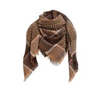 Echarpe En Pashmina Echarpe Femme Blanche Et Noire Femmes Automne Hiver Écharpe Classique Gland Plaid Écharpe Chaud Doux Chunky Grande Couverture Echarpe Future Mariée Chale Femme (Coffee, One Size)
