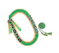 Écharpe en polyester tressé avec pompons Lei pour cérémonie de baccalauréat 2025 - Accessoire de tradition académique coloré pour remise de diplôme