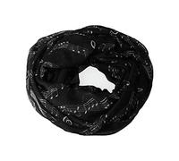 Écharpe en rond Note Ligne - Beau cadeau pour musicien - Noir - Taille unique