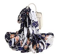 Écharpe en soie Femmes Châle Silk scarf Women Shawl Yellow Scarf Stain Neckerchief Head Wrap Thin Scarf Ladies Beach Shawl Vintage Bridal Chiffon Scarf Muslim Colorful Cloth Belt (Bleu)