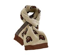 Écharpe enfant douce et chaude en maille, cache-cou, écharpe classique d'hiver pour garçons et filles, protège du vent et du cou.