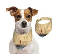 Écharpe « Enter The Maze of Thinking » pour animal domestique, bandanas printemps été en coton doux pour chiot, écharpes réglables pour petites, moyennes et grandes, filles, garçons, chiots de petite