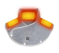 Écharpe Et Châle Chauffants Rechargeables - Enveloppement Chauffant Électrique 3 Zones Gris Gris