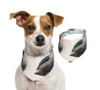 Écharpe fantaisie en coton doux pour chien Portrait Portrait Portrait Bandana Printemps Été Chiot Foulards Réglable Accessoires pour Petite, Moyenne et Grande Fille Garçon Chiot Taille M