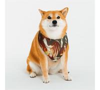 Écharpe fantaisie motif dragon de feu pour animal domestique, bandana élégant, accessoire pour animal domestique, lavable, pour fille, garçon, chiens ou chats, taille L