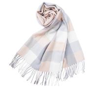 Écharpe Femme Carreaux Foulard Châle Douce d'Hiver Femme Chaude Longue Écharpe Motif à Carreuaux Vintage Multicolore