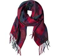 Écharpe Femme Carreaux Foulard Châle Douce d'Hiver Femme Chaude Longue Écharpe Motif à Carreuaux Vintage Multicolore