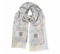 Echarpe Femme- ÉCharpe ChâLe Sacré avec Mantra De PrièRe Et De MéDitation OrnéE d'un Texte Inspirant Mode éLéGante Et Polyvalente pour Le Quotidien Et Les Pratiques De Pleine Conscience