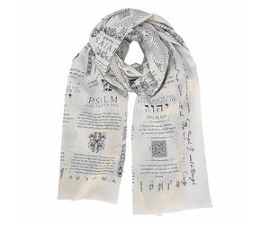 Echarpe Femme- ÉCharpe ChâLe Sacré Avec Mantra De PrièRe Et De MéDitation OrnéE D'Un Texte Inspirant Mode éLéGante Et Polyvalente Pour Le Quotidien Et Les Pratiques De Pleine Conscience