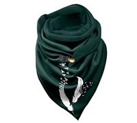 ÉCharpe Femme- Echarpe Chaude ChâLes Et éToles BohèMes à Imprimé Plumes pour Courtes Chaudes d'hiver