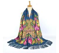 Echarpe Femme Foulard Femme Écharpe Bohème Ethnique Franges Carrée Hiver Châle Long Chaud Polyvalent