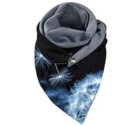 Echarpe Femme Foulard Femme Écharpe Imprimée Double Couche Boucle Automne Hiver Douce Confortable Élégante