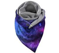 Echarpe Femme Foulard Femme Écharpe Imprimée Double Couche Boucle Élégante Automne Hiver Douce Confortable