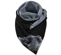 Echarpe Femme Foulard Femme Écharpe Imprimée Double Couche Boucle Élégante Automne Hiver Douce Confortable