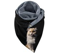 Echarpe Femme Foulard Femme Écharpe Imprimée Double Couche Boucle Élégante Automne Hiver Douce Confortable