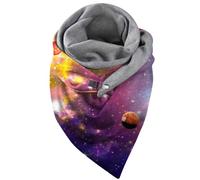 Echarpe Femme Foulard Femme Écharpe Imprimée Double Couche Boucle Élégante Automne Hiver Douce Confortable