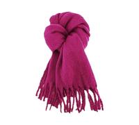 Echarpe+Femme Glory Max Écharpe d'hiver unisexe, couleur unie, sensation douce, classique 90 Chale Polaire Femme (Hot Pink, One Size)