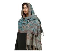 Echarpe Femme Hiver - Châle féminin d'exception en Impression Cachemire Douce écharpe de Luxe à Franges pour élégance Quotidienne et Occasions spéciales