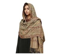 Echarpe Femme Hiver - Châle féminin d'exception en Impression Cachemire Douce écharpe de Luxe à Franges pour élégance Quotidienne et Occasions spéciales