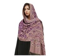 Echarpe Femme Hiver - Châle féminin d'exception en Impression Cachemire Douce écharpe de Luxe à Franges pour élégance Quotidienne et Occasions spéciales