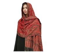 Echarpe Femme Hiver - Châle féminin d'exception en Impression Cachemire Douce écharpe de Luxe à Franges pour élégance Quotidienne et Occasions spéciales