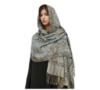 Echarpe Femme Hiver - Châle féminin d'exception en Impression Cachemire Douce écharpe de Luxe à Franges pour élégance Quotidienne et Occasions spéciales