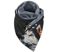 Echarpe Femme Hiver - Écharpe Chaude Universelle Saison Automne Hiver Double Boucle Imprimée Douceur Confort Élégance Moderne