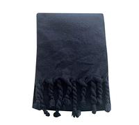 Echarpe Femme Hiver XXL - S Automne Hiver Écharpe Classique Gland Plaid Écharpe Chaud Doux Chunky Grande Couverture Wrap Châle Foulards (Navy One Size)