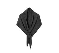 Écharpe Femme Triangle En Laine Mélangée Tricotée - Châle Unie Doux Et Chaud Pour L'Automne L'Hiver Pour Les Femmes Filles(Dark Gray)