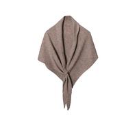 Écharpe Femme Triangle En Laine Mélangée Tricotée - Châle Unie Doux Et Chaud Pour L'Automne L'Hiver Pour Les Femmes Filles(Khaki)
