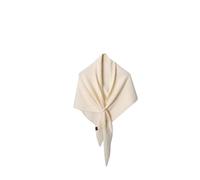 Écharpe Femme Triangle En Laine Mélangée Tricotée - Châle Unie Doux Et Chaud Pour L'Automne L'Hiver Pour Les Femmes Filles(Cream)