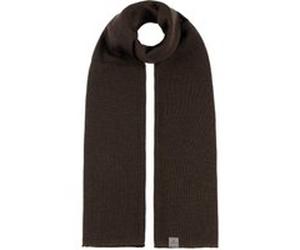 Écharpe Fine Merino en Tricot by Lierys marron foncé