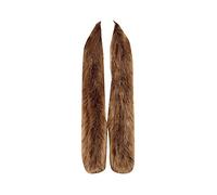 Écharpe Foulard Pour Femme Twist Extensible Faux Fourrure Long Furs Etole Cache-Col Châle Scarf Brun