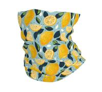Echarpe Gaiter Lemon Print Écharpe Tube Respirant Anti-UV Cache-Cou pour Adulte Cyclisme Homme 25X50Cm