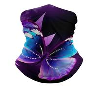 Echarpe Gaiter Papillon Bleu Violet Élastique Bandana Unisexe Headwrap pour Course À Pied Homme Cyclisme