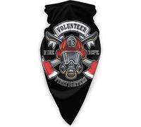 Echarpe Gaiter Pompier Volontaire Écharpe Élastique Bandeau Magique Ultra-Douce Écharpe Demi-Visage pour Moto, Yoga, Vélo