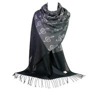 Écharpe GFM à motifs de notes de musique ou pashmina - Grande ou moyenne taille - Douce, L
