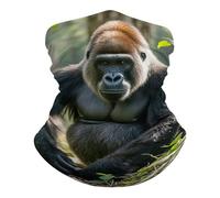 Écharpe Gorilla on The Ground Balaclava Durable Cache Cou Multifonction Couvre-Chef pour Cyclisme Randonnée Jogging 25X50CM