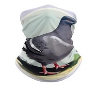 Écharpe Grey Print,Bird Balaclava Durable Cache Cou Respirant Couvre-Chef pour Randonnée Cyclisme Homme Femme 25X50CM