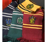 Écharpe Harry Potter, collaboration entre les maisons de Poudlard Gryffindor et Slytherin, écharpes unisexes en cachemire à franges, cadeau de marchandise Animal,Noël,Blocs de couleur,Géométrique,Carr