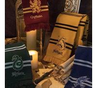 Écharpe Harry Potter, écharpe à gland en mélange de laine co-marquée officiellement Gryffindor et Slytherin, unisexe CartoonPolyester