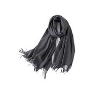 Echarpe Hiver Femme Écharpe Oversize Châle Chaud Écharpe De Couleur Unie Imitation Cachemire Écharpe Châle Gris Foncé