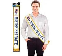 Echarpe Humoristique Mister Retraite - Bleu Bleu G
