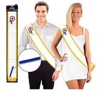 Echarpe Humoristique Special Dedicace - Bleu Blanc G