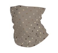 Écharpe Imprimé À Pois Taupe F Cache Cou Multifonction Balaclava Antidérapant Couvre-Chef pour Jogging Randonnée Cyclisme 25X50Cm