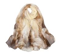 Écharpe imprimée colorée simple en coton et lin chaud pour femme - Foulard musulman - Grande écharpe tricotée pour femme, kaki, taille unique