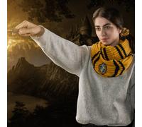 Cinereplicas Écharpe Harry Potter Infini - Poufsouffle Jaune et Noir - Licence officielle TU