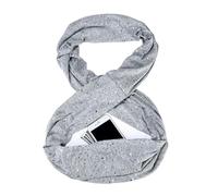 Écharpe Infinity | Vêtements à paillettes doux et légers avec poche zippée | Écharpe Infinity pour femme | Pour le quotidien, les trajets décontractés, la marche, le jardin, la randonnée, les fêtes