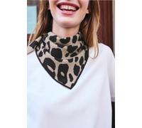 Écharpe jacquard à motif léopard